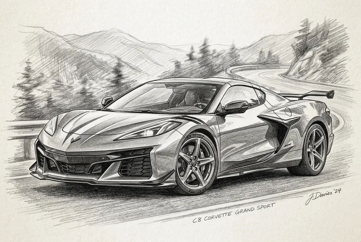 Chevrolet Teases New C8 Corvette Grand Sport at Sebring Race