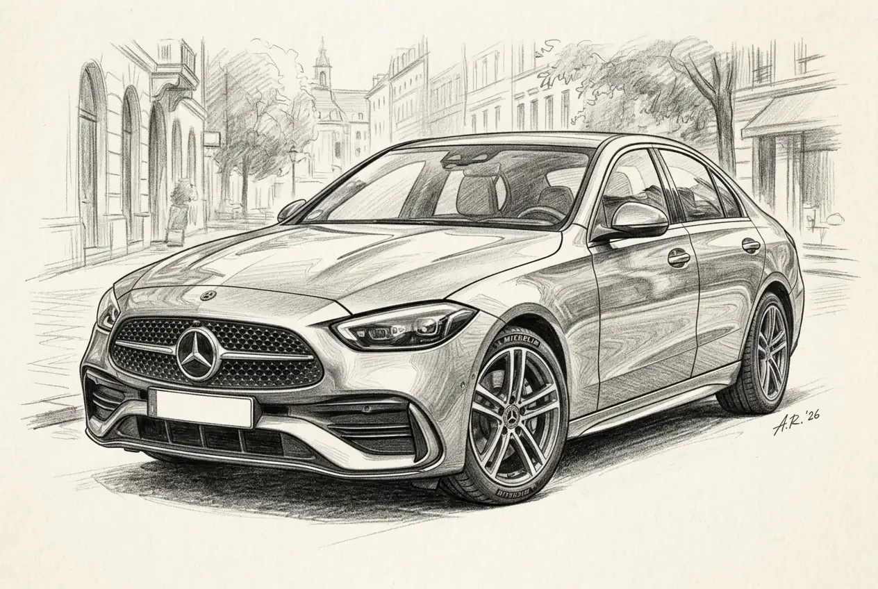 Mercedes-Benz Upgrades C-Class, Boosting Electric Range to 100 Kilometers