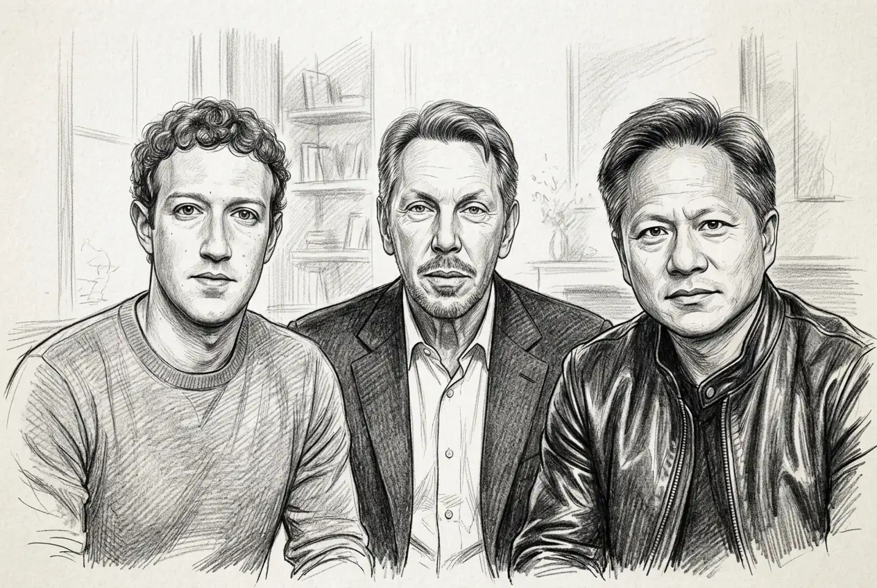 Trump Taps Zuckerberg, Ellison, and Huang for Tech Council, Shaping AI Policy